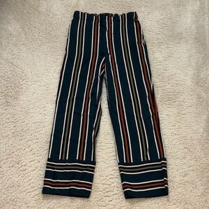 Zara Striped Rayon Pants Small